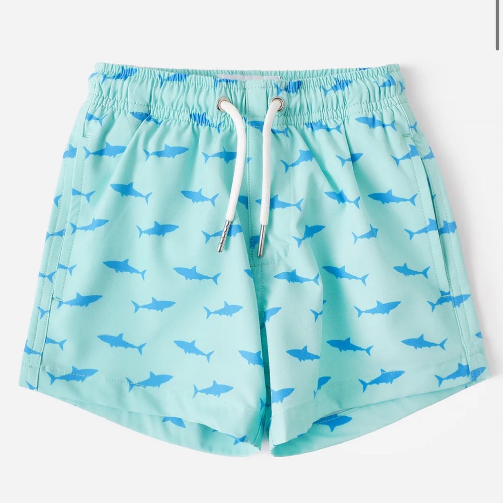 Bermies- Great White Swim Trunks - Size: 3T